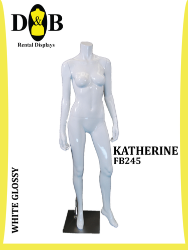 Headless Full Body White Glossy Female KATHERINE FB245