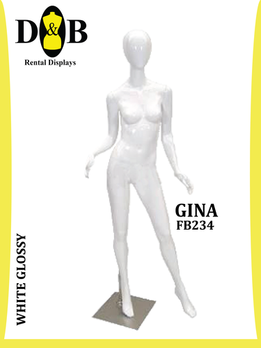 Egghead Full Body White Glossy Female GINA FB234