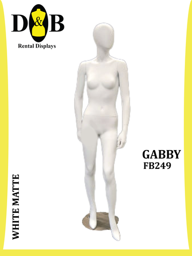 Egghead Full Body White Matte, Female GABBY FB249