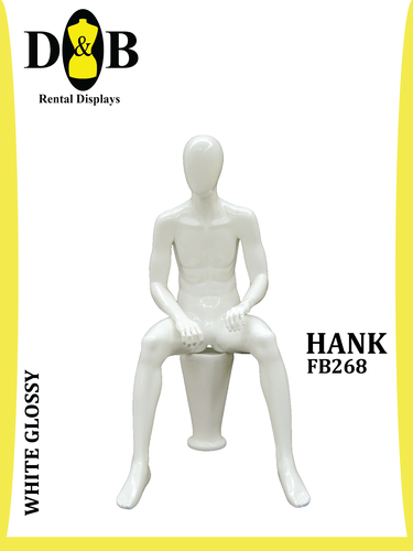 Egghead Full Body White Glossy, Male HANK FB268